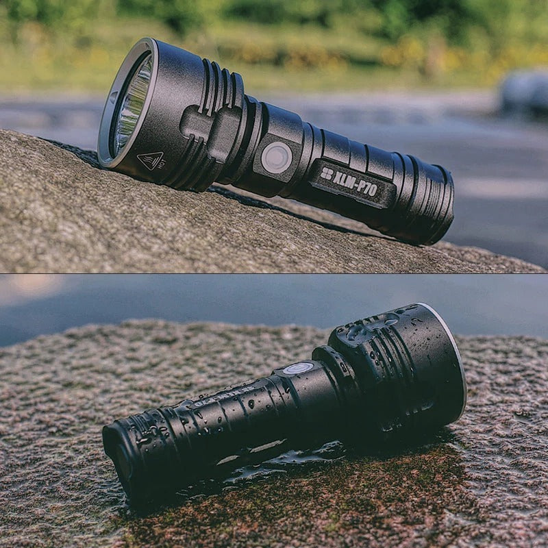 Ultra-Bright Rechargeable LED Flashlight | Zoomable Tactical Torch for Camping & Outdoor