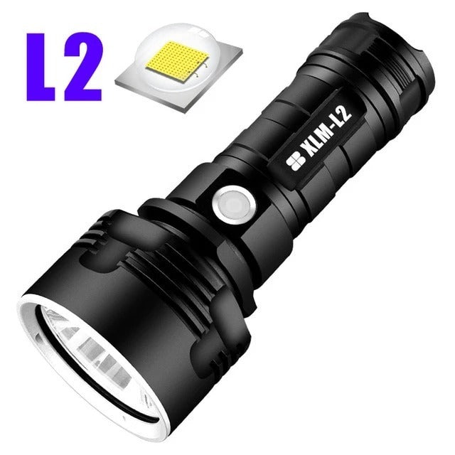 Ultra-Bright Rechargeable LED Flashlight | Zoomable Tactical Torch for Camping & Outdoor