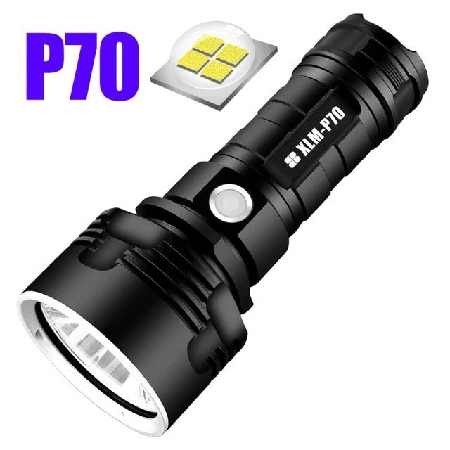 Ultra-Bright Rechargeable LED Flashlight | Zoomable Tactical Torch for Camping & Outdoor