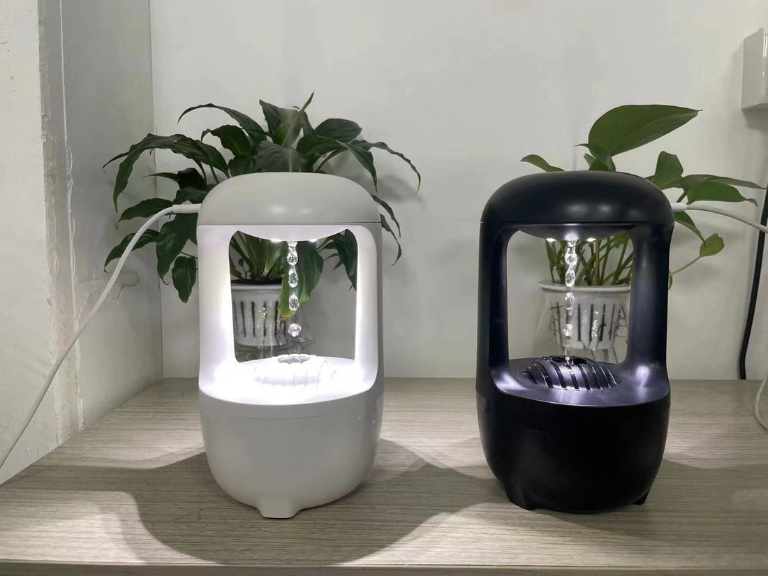 Anti-Gravity Water Drop Humidifier & Aroma Diffuser | Quiet, Heavy Mist