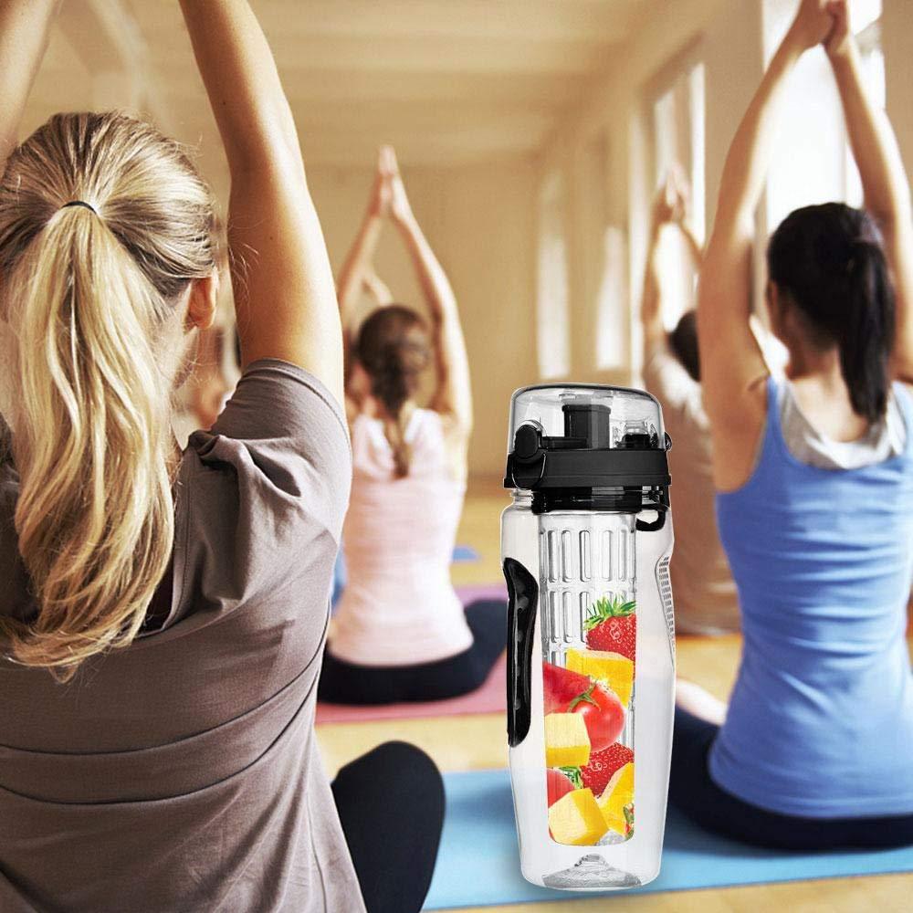 32oz BPA-Free Fruit Infuser Sport Water Bottle - Leakproof Hydration
