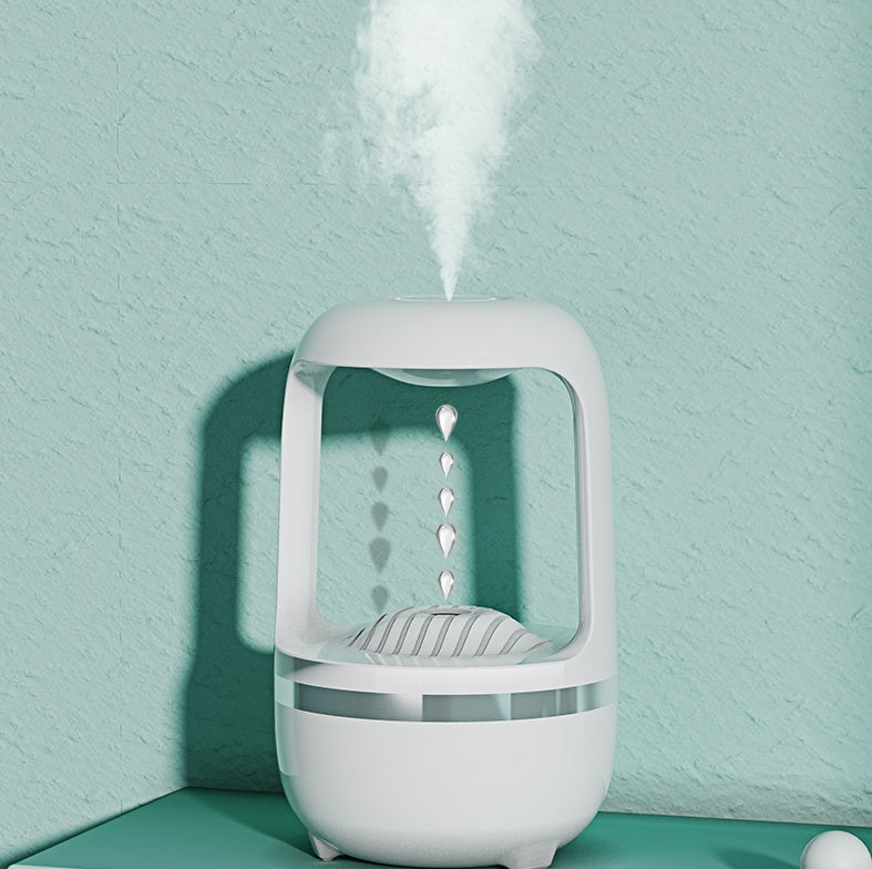 Anti-Gravity Water Drop Humidifier & Aroma Diffuser | Quiet, Heavy Mist
