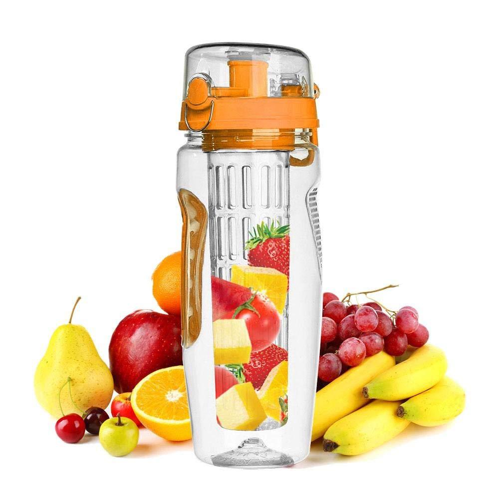 32oz BPA-Free Fruit Infuser Sport Water Bottle - Leakproof Hydration