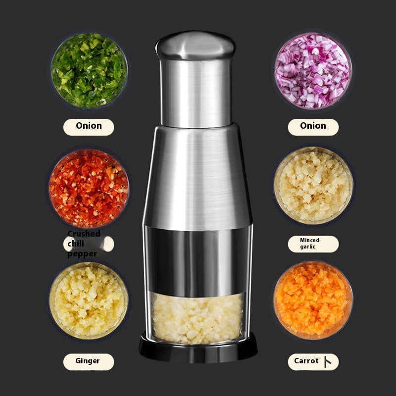 Garlic & Onion Chopper: Manual Veggie Prep Made Easy!