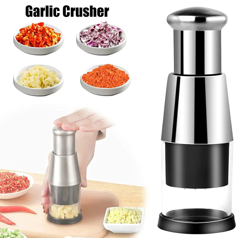 Garlic & Onion Chopper: Manual Veggie Prep Made Easy!