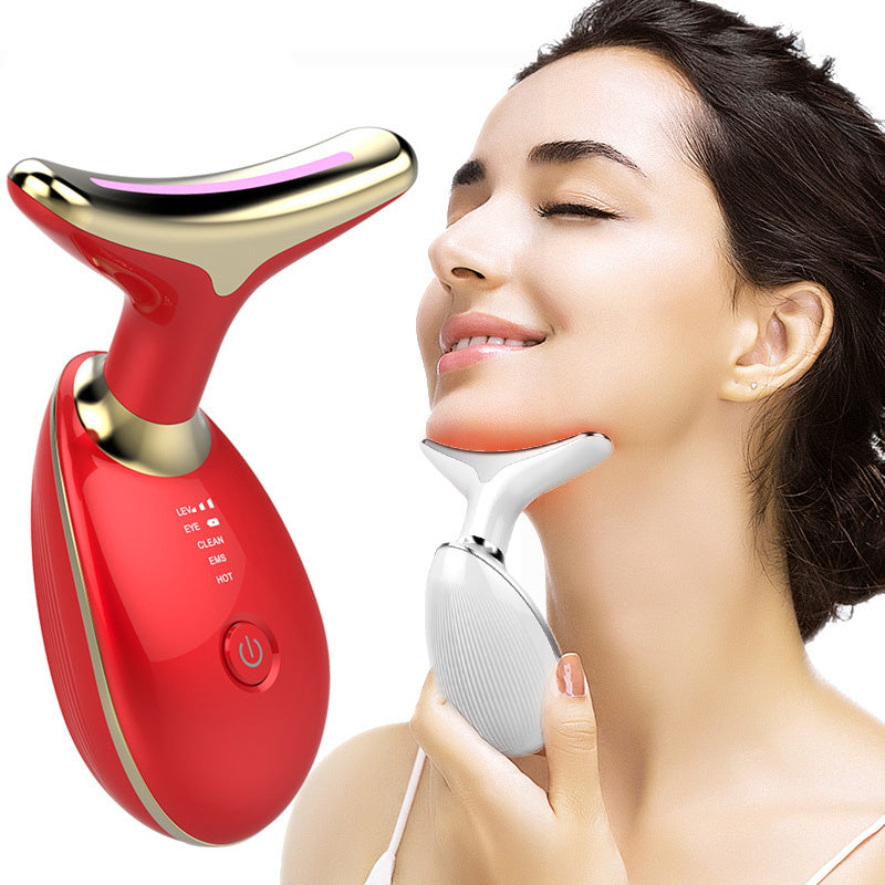 EMS Thermal Neck & Face Massager – Microcurrent Wrinkle Remover